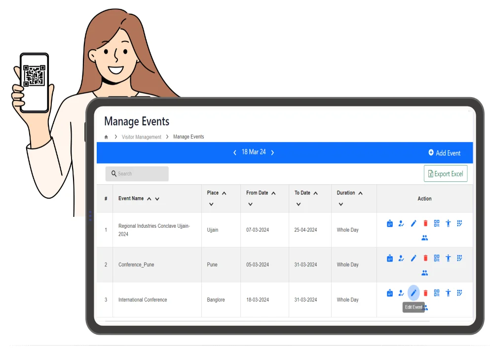 Manage Event Using WiseOfficeday Softwares
